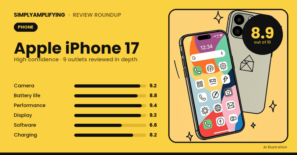 Apple iPhone 17 review roundup: what the experts&nbsp;found