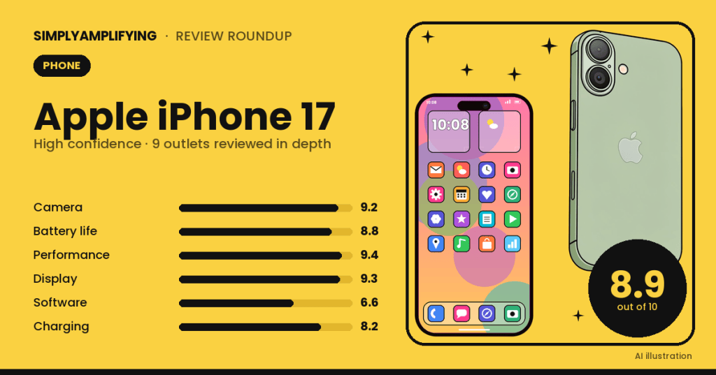Apple iPhone 17 review roundup: what the experts&nbsp;found