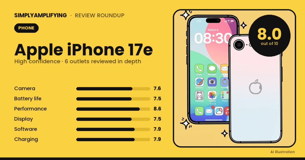 Apple iPhone 17e review roundup: what the experts&nbsp;found