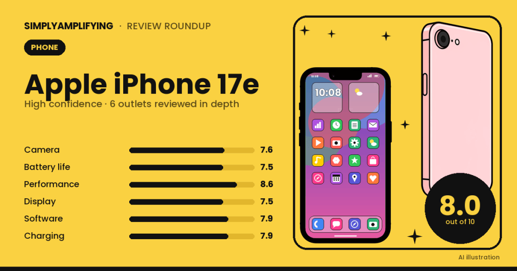Apple iPhone 17e review roundup: what the experts&nbsp;found