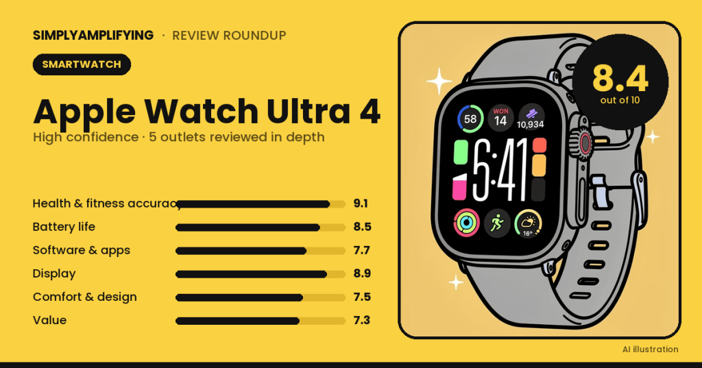 Apple Watch Ultra 4 review roundup: what the experts&nbsp;found