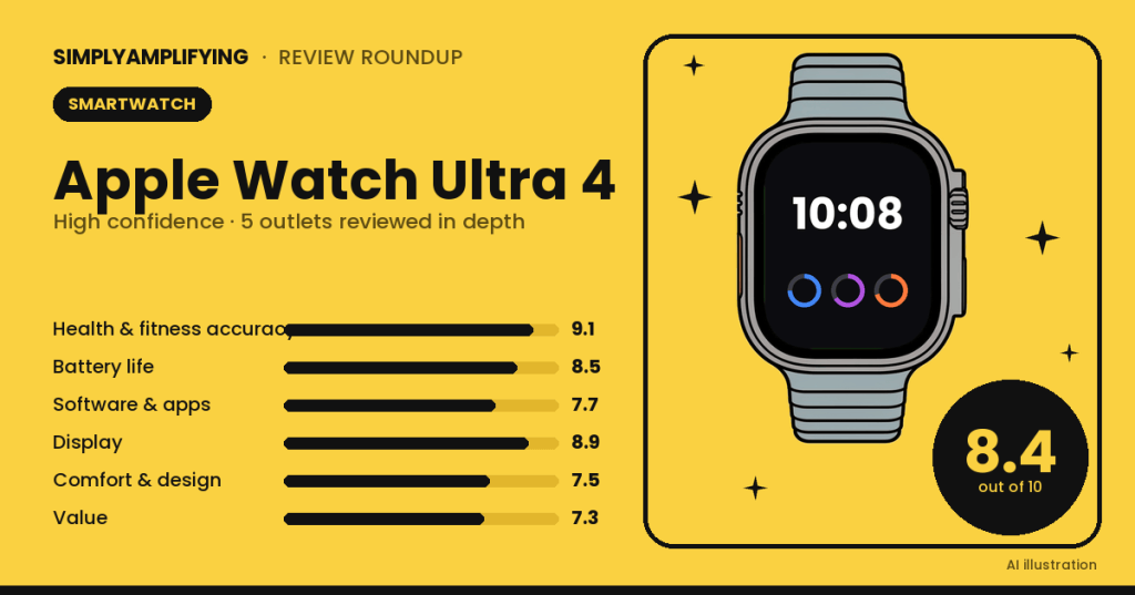 Apple Watch Ultra 4 review roundup: what the experts&nbsp;found