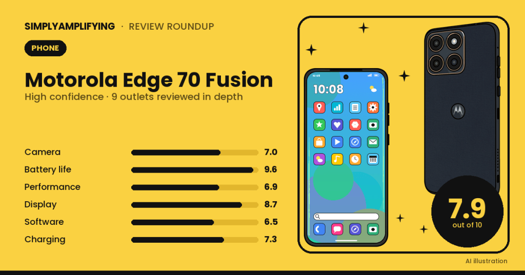 Motorola Edge 70 Fusion review roundup: what the experts&nbsp;found