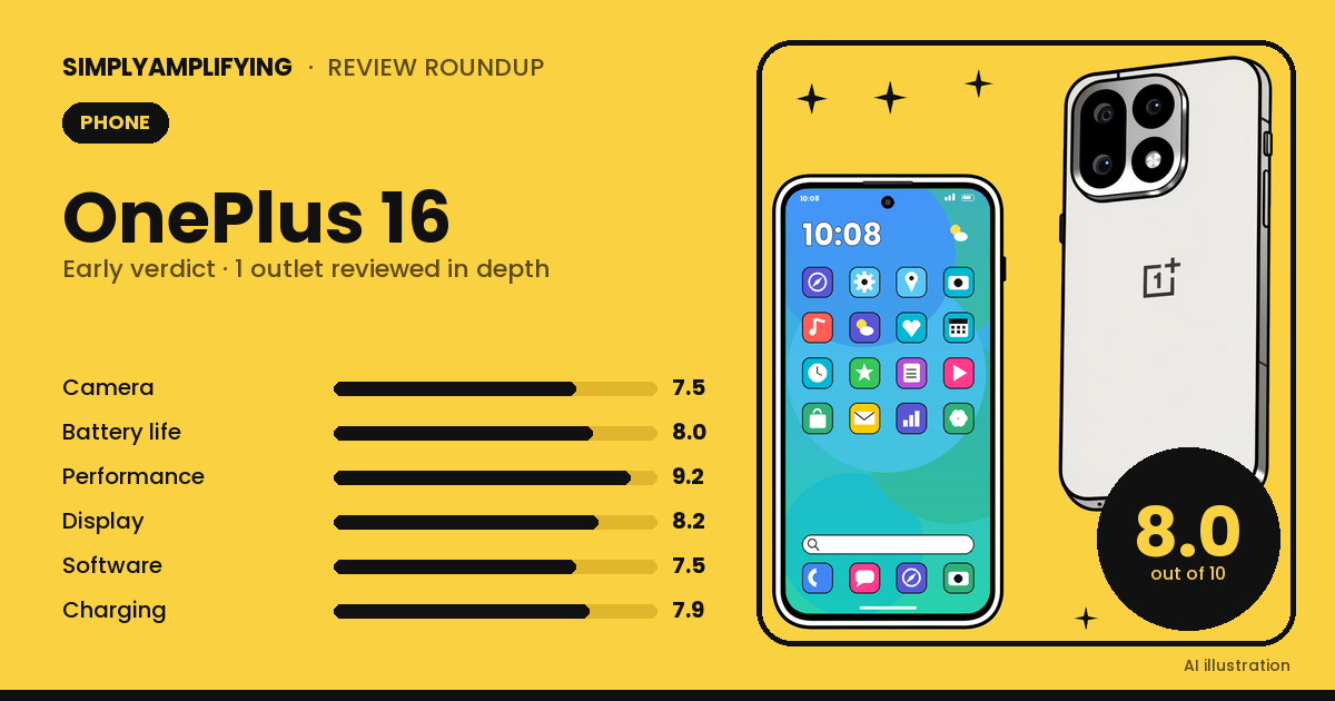 OnePlus 16 review roundup: an early verdict based on specs, not hands-on testing