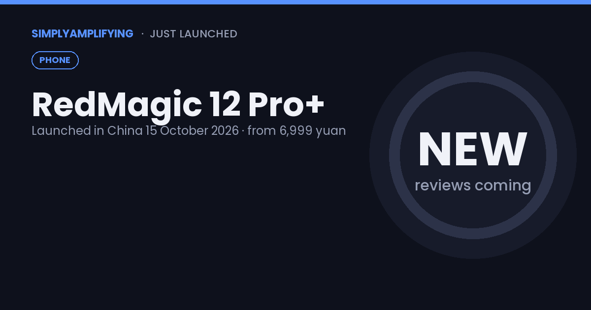 RedMagic 12 Pro+ launch: price, specs and early impressions