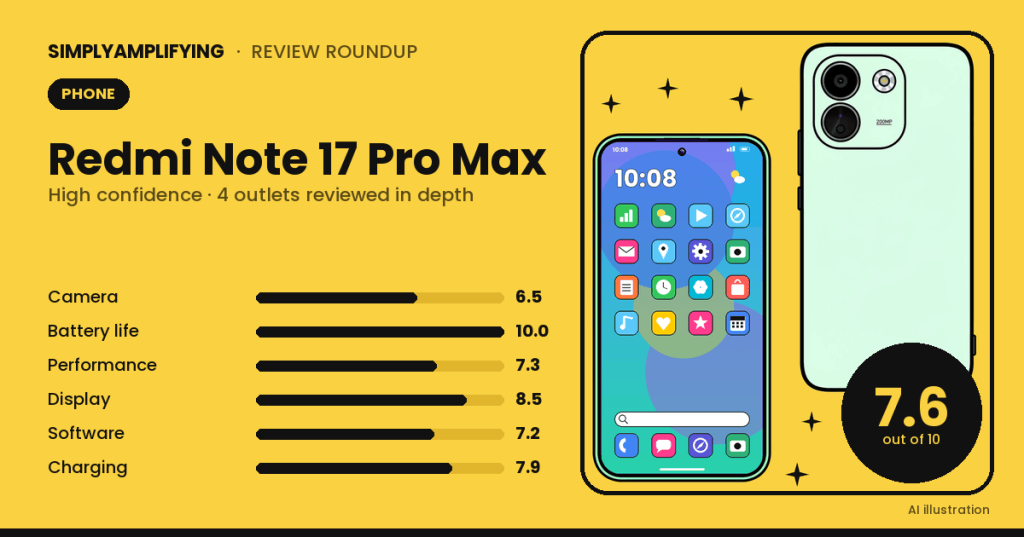 Redmi Note 17 Pro Max review roundup: what the experts&nbsp;found