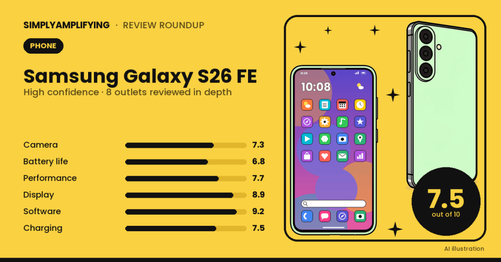 Samsung Galaxy S26 FE review roundup: what the experts found