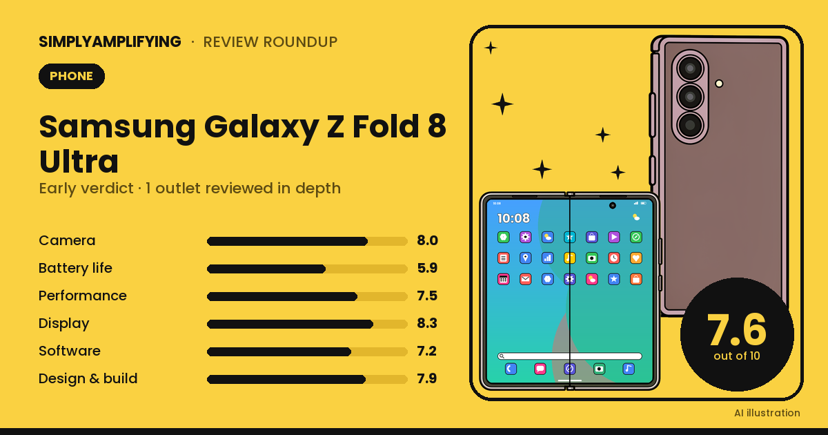 Samsung Galaxy Z Fold 8 Ultra review roundup: an early verdict from limited evidence