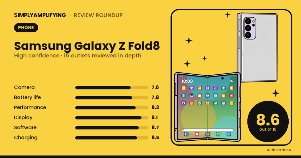 Samsung Galaxy Z Fold8 review roundup: what the experts&nbsp;found
