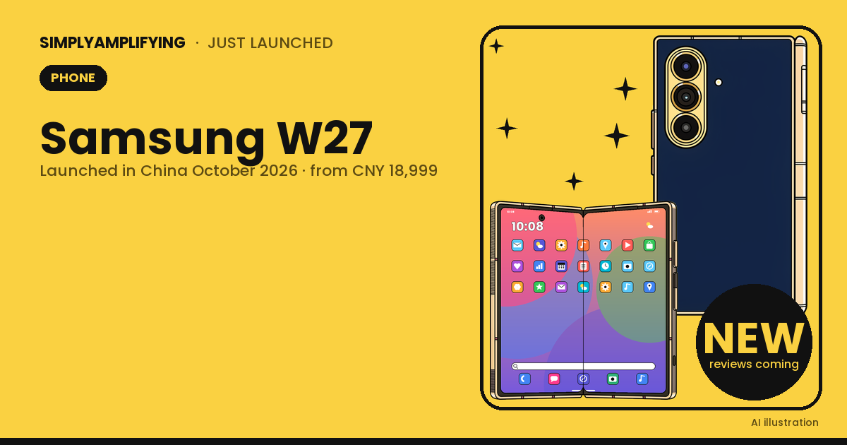 Samsung W27 launch: price, specs and early impressions