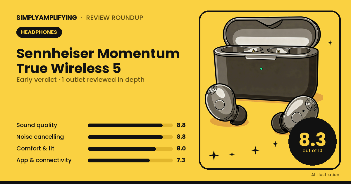 Sennheiser Momentum True Wireless 5 review roundup: an early verdict from one outlet