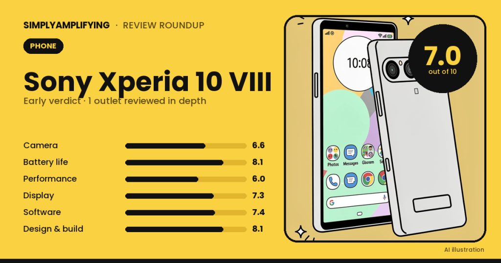 Sony Xperia 10 VIII review roundup: what the experts&nbsp;found