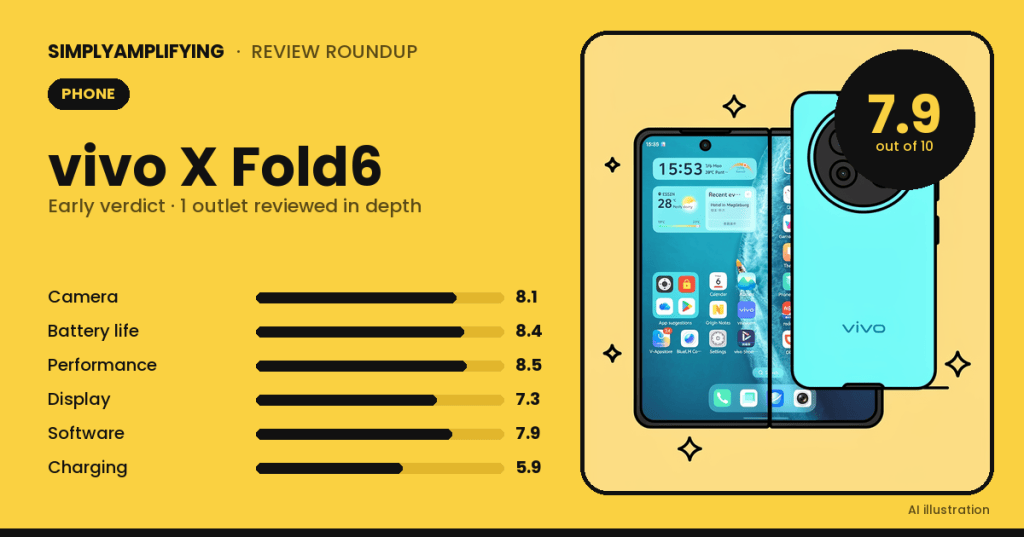 vivo X Fold6 review roundup: what the experts&nbsp;found